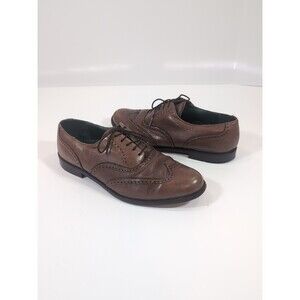 Vintage Nettleton Men's Handcrafted Wingtip Dress Shoes USA Designer 8.5 M 22464